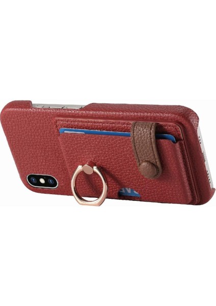 IPhone X/xs Kart Yuvaları Halka Standı Premium Dokulu Deri (Yurt Dışından) modelleri