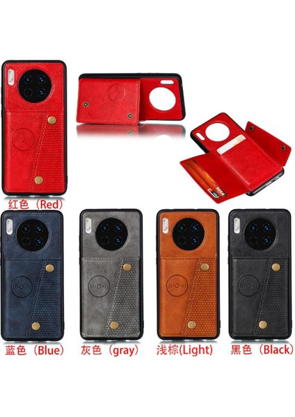 Cüzdan Kılıf Huawei Mate 30E Pro 5g Buit Demir Kart Tutucu Darbeye (Yurt Dışından)