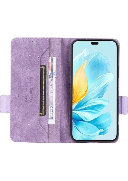 Onur Için Flip Case 200 Lite Kapak Kart Tutucu Kickstand Manyetik Cüzdan (Yurt Dışından)