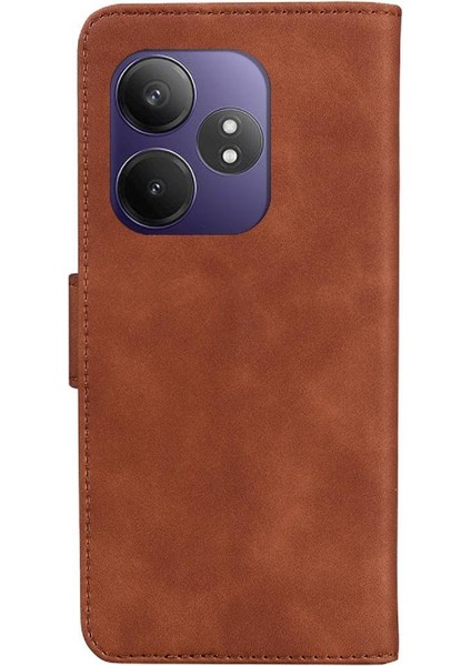 Realme Gt 6t Için Flip Case Cüzdan Flip Folio Kapak Kelebek Renk Baskılı (Yurt Dışından)
