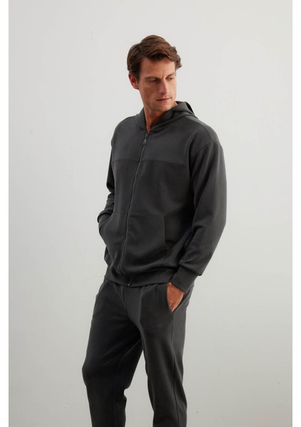 Erkek Soft Touch Fermuarlı Sweatshirt Pantolon Takım indirimleri