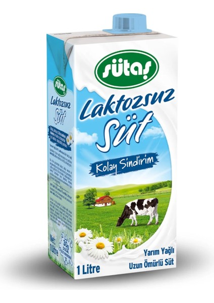 Laktozsuz Süt 1 lt x 6 Adet