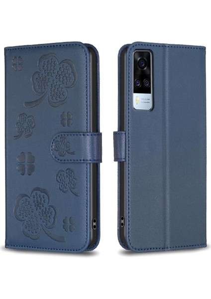 Vıvo Y51/Y51S/VIVO 1A Cüzdan Yonca Çiçek Pu Deri Kart Için Flip Case (Yurt Dışından) indirimleri