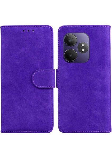 Realme Gt 6 Için Flip Case Standı Tutucu Premium Pu Deri Manyetik Kart (Yurt Dışından)