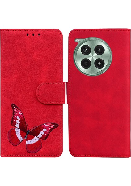 Oneplus Ace 3 Pro Için Flip Case Kelebek Flip Folio Kapak Cüzdan Renk (Yurt Dışından)