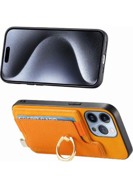 IPhone 15 Için Kılıf Pro Manyetik Halka Standı Tutucu Magsafe Uyumlu (Yurt Dışından)