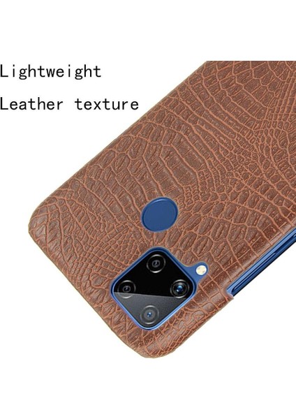 Realme C15 Anti Scratch Klasik Timsah Moda Için Şık Klasik Durumda (Yurt Dışından) fırsatları
