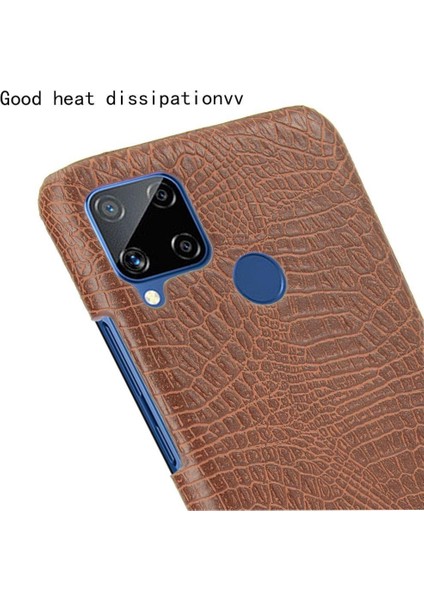 Realme C15 Anti Scratch Klasik Timsah Moda Için Şık Klasik Durumda (Yurt Dışından) indirimleri