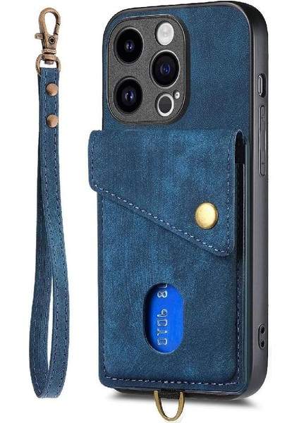 IPhone 14 Için Kılıf Pro Max Çok Fonksiyonlu Manyetik Kapatma Premium Kart (Yurt Dışından)