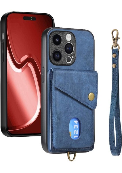 IPhone 14 Için Kılıf Pro Max Çok Fonksiyonlu Manyetik Kapatma Premium Kart (Yurt Dışından)