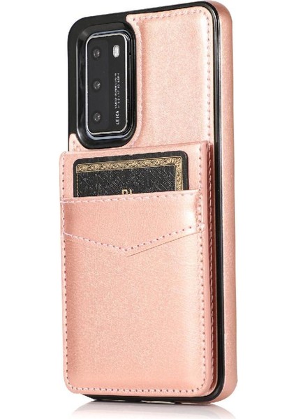 Huawei P40 Manyetik Toka Kickstand Vaka Cüzdan Kartı ile Uyumlu (Yurt Dışından) modelleri
