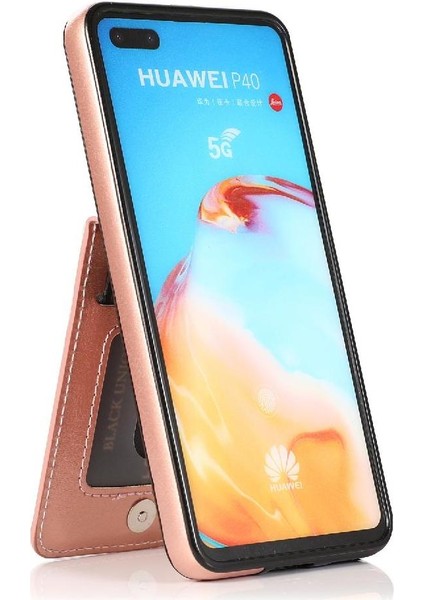 Huawei P40 Manyetik Toka Kickstand Vaka Cüzdan Kartı ile Uyumlu (Yurt Dışından) indirimleri