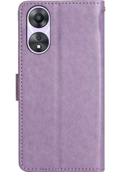 Oppo Için Filp Durumda A78/OPPO Pu Deri Kickstand Bilek Kayışı Kart Tutucu (Yurt Dışından) indirimleri