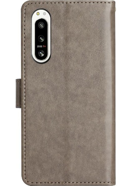 Sony Xperia 5 V Kickstand Kart Tutucu Için Filp Durumda Manyetik Kapatma Bilek (Yurt Dışından)