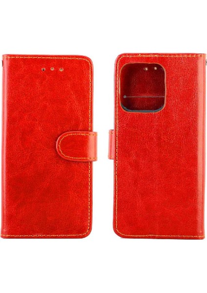IPhone 13 Için Flip Case Pu Deri Manyetik Kapatma Darbeye Kart Tutucu (Yurt Dışından)