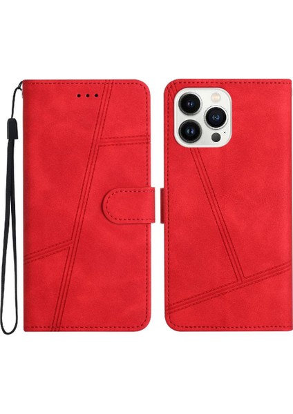 IPhone 14 Için Flip Case Pro Max Kart Yuvaları Tutucu Manyetik Cüzdan Pu Tam (Yurt Dışından)