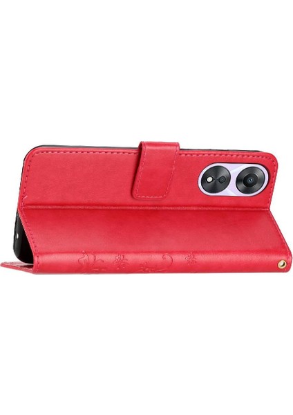 Oppo Için Filp Durumda A78/OPPO Pu Deri Kickstand Bilek Kayışı Kart Tutucu (Yurt Dışından) fırsatları