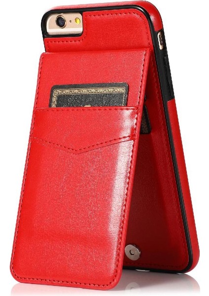 IPhone 6 Plus/6s Plus Kart Tutucu Manyetik Toka Kickstand ile Uyumlu (Yurt Dışından)