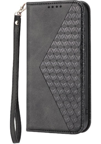 IPhone 7/8 Için Flip Case Eşkenar Dörtgen Şekli Günlük Kullanım Standı Cüzdan El Kayışı (Yurt Dışından)
