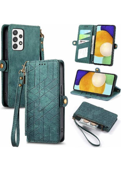 Samsung Galaxy Için Flip Case A52S 5g Darbeye Kapak Kapak Basit Cüzdan (Yurt Dışından)