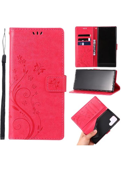 Samsung Galaxy S24 Ultra Kart Tutucu Kickstand Pu Deri Için Filp Durumda (Yurt Dışından)