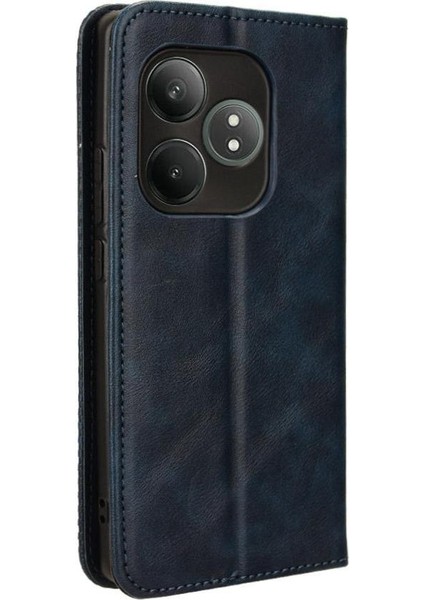 Realme Gt 6 Manyetik Kapatma Cüzdan Pu Deri Için Kılıf (Yurt Dışından)
