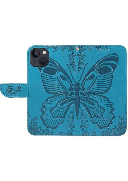 Kredi Kartı Yuvası ile IPhone 13 Mini Yüksek Kalite Deri Için Flip Case (Yurt Dışından)