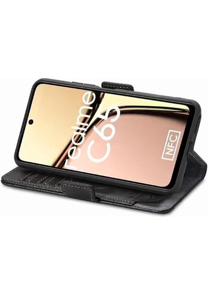 Realme C65 Çok Renkli Ekleme Iş Cüzdan Çoklu Kart Için Flip Case (Yurt Dışından) fiyatları