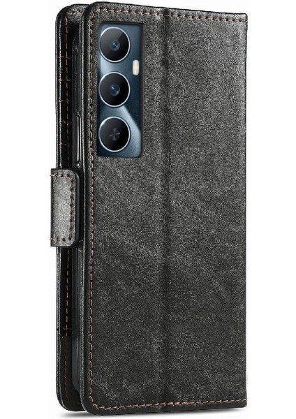 Realme C65 Çok Renkli Ekleme Iş Cüzdan Çoklu Kart Için Flip Case (Yurt Dışından) fırsatları