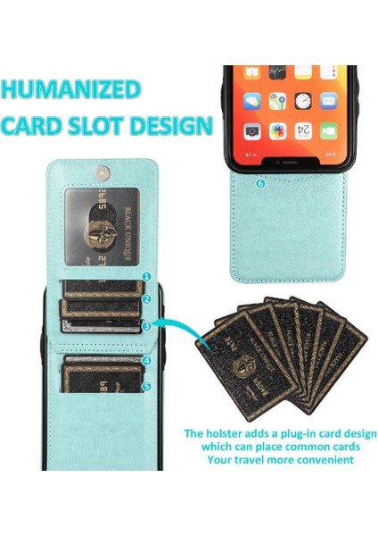 IPhone 11 Pro Max Kart Tutucu Kılıf Cüzdan Manyetik Toka ile Uyumlu (Yurt Dışından) indirimleri