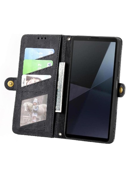 Sony Xperia 10 Vı Cüzdan Için Flip Case Basit Iş Darbeye Deri (Yurt Dışından) indirimleri