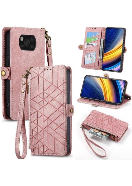 Xiaomi Poco X3 Pro Için Flip Case Basit Iş Kapak Çevirin Cüzdan Deri (Yurt Dışından)