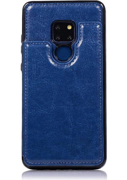 Cüzdan Kılıf Huawei Mate 20 Kart Yuvaları Için Kickstand Pu Deri Çift (Yurt Dışından)