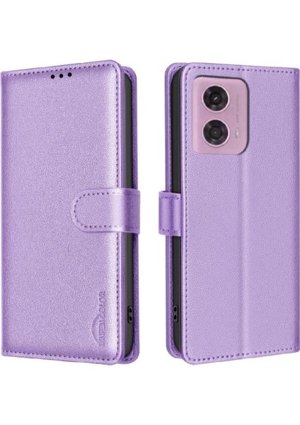 Motorola Moto G24 Için Flip Case Pu Deri Kart Tutucu Kickstand Manyetik (Yurt Dışından) indirimleri