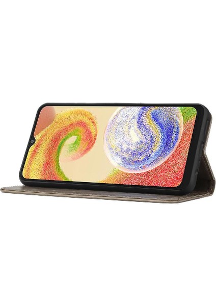 Samsung Galaxy A04E Pu Deri Kart Tutucu Manyetik Kapatma Için Filp Durumda (Yurt Dışından)