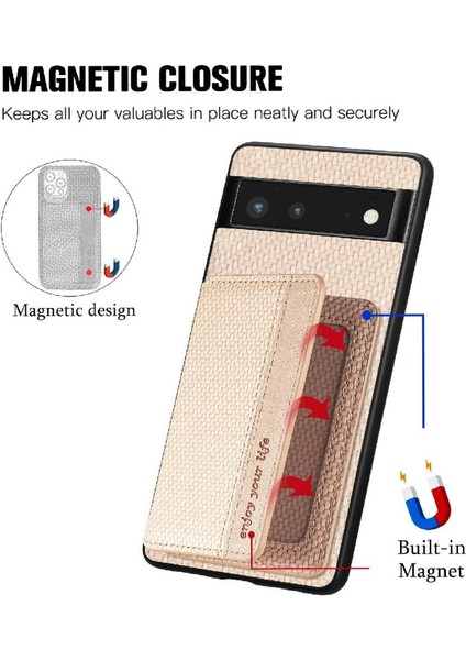 Google Pixel 6 Stand Fonksiyonu Için Kılıf Komple Kamera Güvenlik Manyetik (Yurt Dışından)