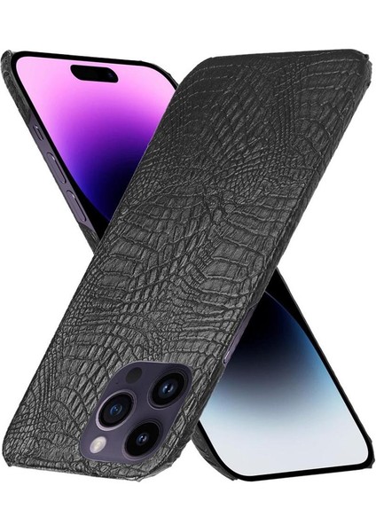 IPhone 14 Pro Uyumluluk Klasik Timsah Için Şık Klasik Kılıf (Yurt Dışından) fırsatları