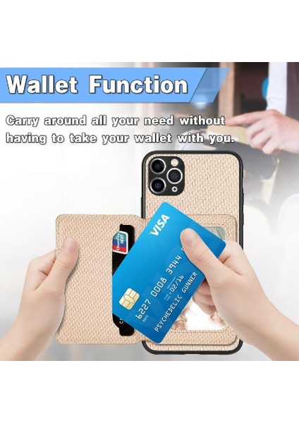 IPhone 11 Için Kılıf Pro Max Manyetik Kart Tutucu Standı Fonksiyonu Rfıd Kamera (Yurt Dışından) modelleri