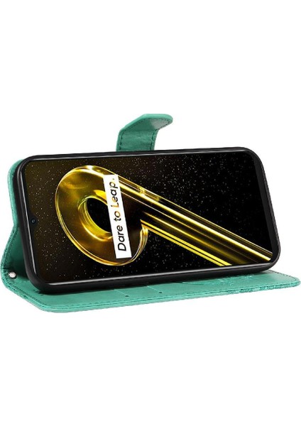 Kredi Kartı Yuvası ile Realme 10 5g Için Flip Case Ayrılabilir El Kayışı (Yurt Dışından)