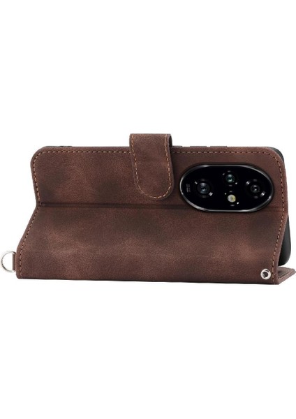 Onur Için Flip Case 200 Pro Çoklu Kredi Kartı Yuvaları Bileklik Kabartmalı (Yurt Dışından)