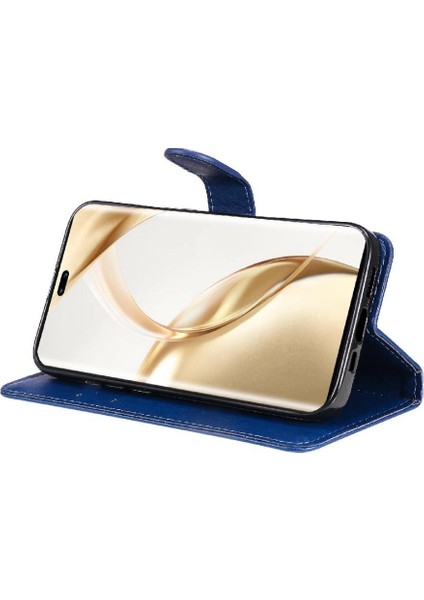 Kart Yuvası Klasik Düz Renk Yüksek Cüzdan ile Onur 200 Pro Için Flip Case (Yurt Dışından)