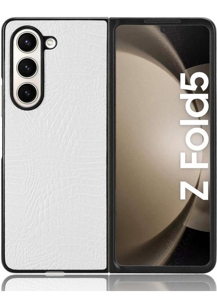 Samsung Galaxy Z Için Şık Klasik Durumda Kat 5 Klasik Timsah Moda (Yurt Dışından)