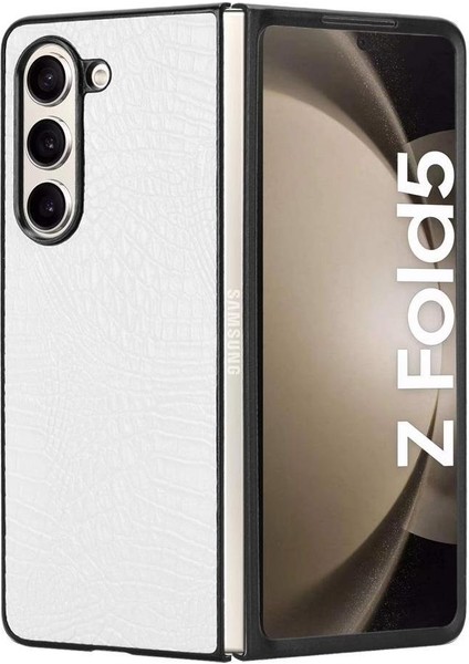 Samsung Galaxy Z Için Şık Klasik Durumda Kat 5 Klasik Timsah Moda (Yurt Dışından)