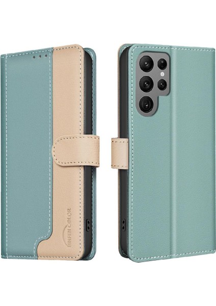 Samsung Galaxy S24 Ultra Darbeye Tpu Iç Kabuk Rfıd Için Flip Case (Yurt Dışından)