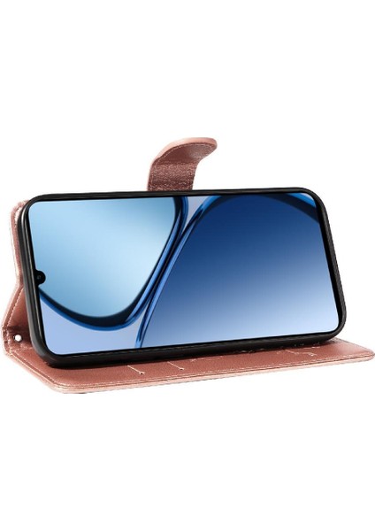 Realme C61 Kabartmalı Kelebek ve Kart Yuvası Cüzdan Telefon Kılıfı (Yurt Dışından) fırsatları