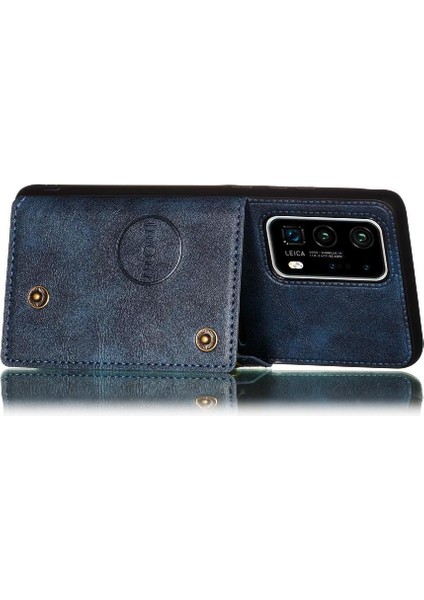 Huawei P40 Pro Kickstand Buit Için Cüzdan Kılıf Demir Cüzdan Kılıf Kartı (Yurt Dışından) indirimleri