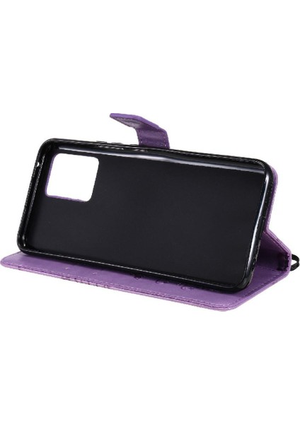 Realme Için Flip Case 8 4g/8 Pro Kart Yuvası Standı ile Flip Kickstand Pu (Yurt Dışından)