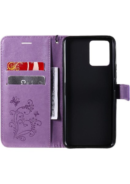 Realme Için Flip Case 8 4g/8 Pro Kart Yuvası Standı ile Flip Kickstand Pu (Yurt Dışından)