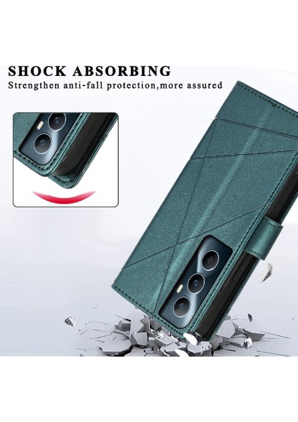 Realme C65 Üç Kart Yuvaları Için Flip Case Kickstand Şok Emici (Yurt Dışından) indirimleri