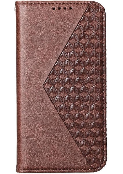 Realme C65 Eşkenar Dörtgen Şekli Günlük Kullanım Için Flip Case El Kayışı Standı Cüzdan (Yurt Dışından) fiyatları